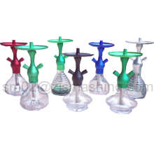 2 Holes Acrylic Colourful Shisha Narguile Aluminum Hookah Set